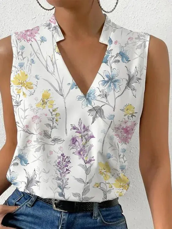 Constance - Gelaagde Wikkelblouse met V-hals