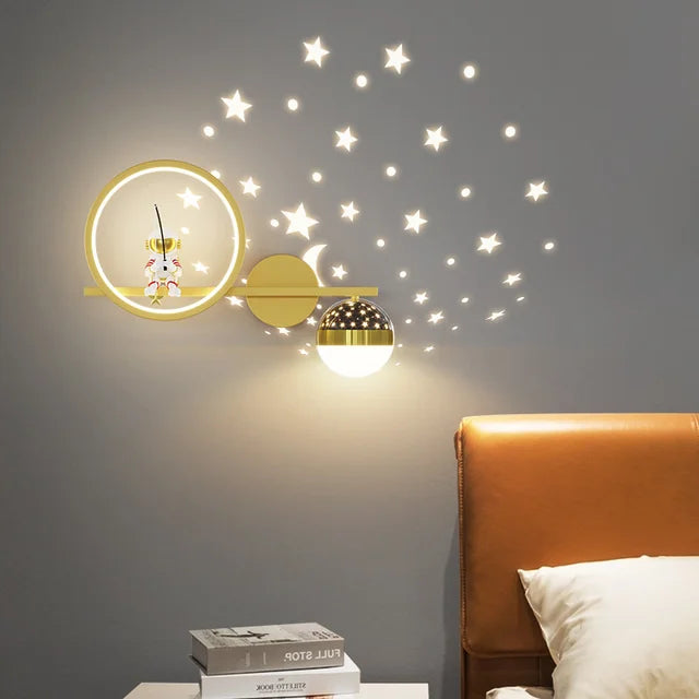 LumiPlezier – Moderne Wandlamp voor Kinderkamers – Warmte & Geborgenheid