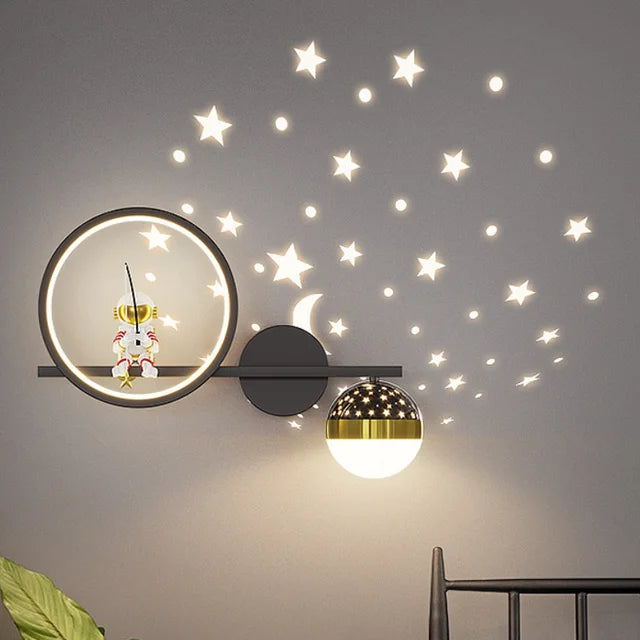 LumiPlezier – Moderne Wandlamp voor Kinderkamers – Warmte & Geborgenheid