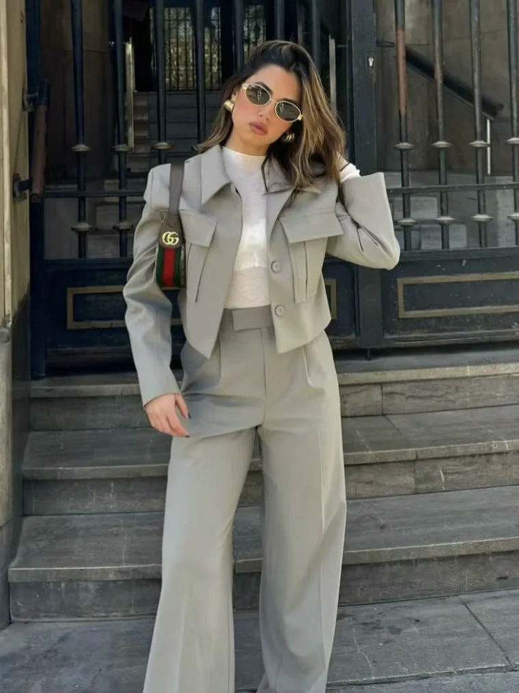 Eira - Dames Casual Blazer Suit met Zakken