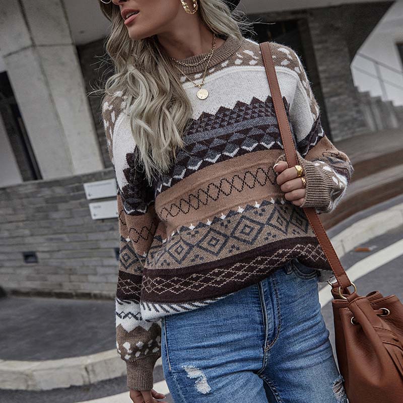 Zoey - Trendy Patroon Sweater voor Vrouwen
