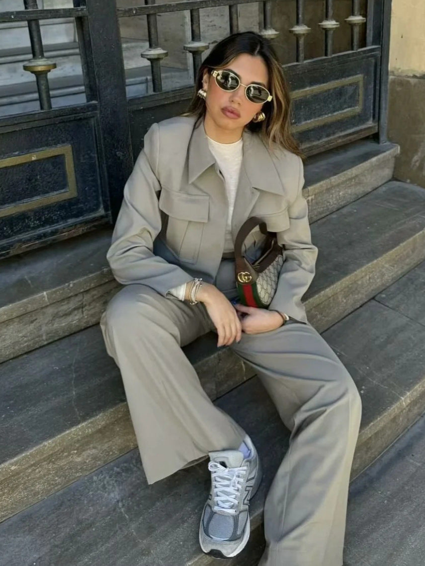 Eira - Dames Casual Blazer Suit met Zakken