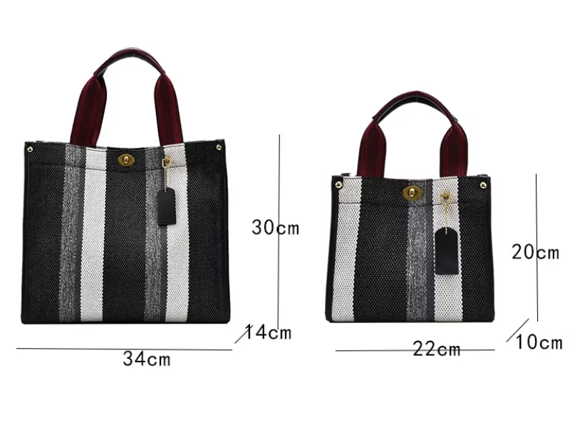 Ivy - Gestreepte Tote Bag voor Dames - Stijlvol & Veelzijdig