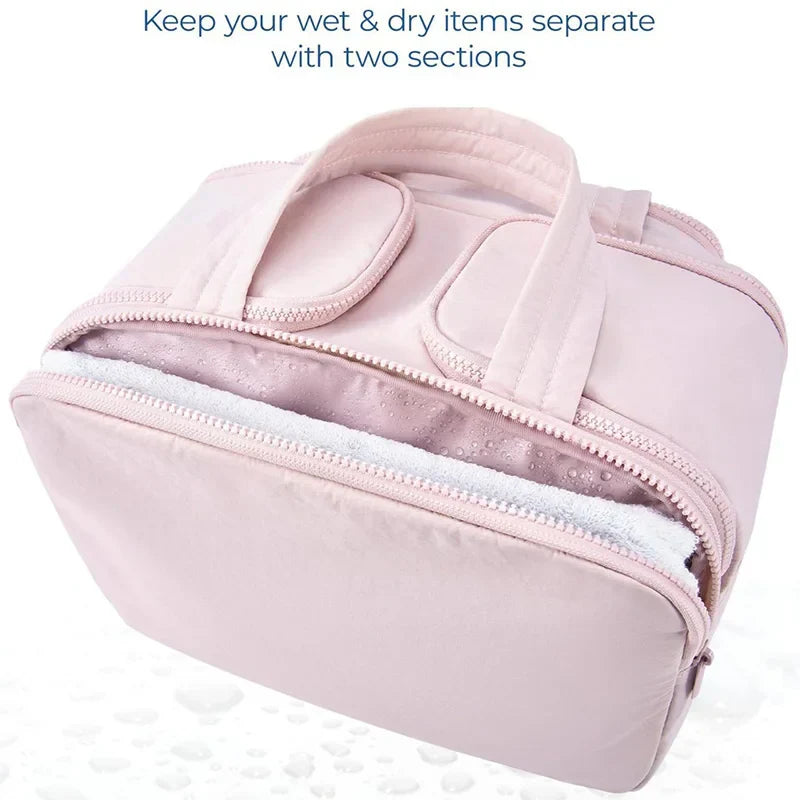 Nerissa - Grote Waterdichte Nylon Make-uptas voor Cosmetica