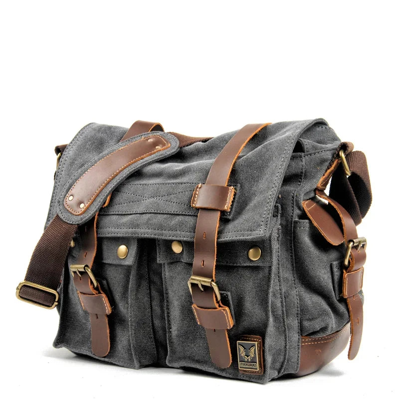 RuggedLine - Robuuste Canvas Messenger Schoudertas
