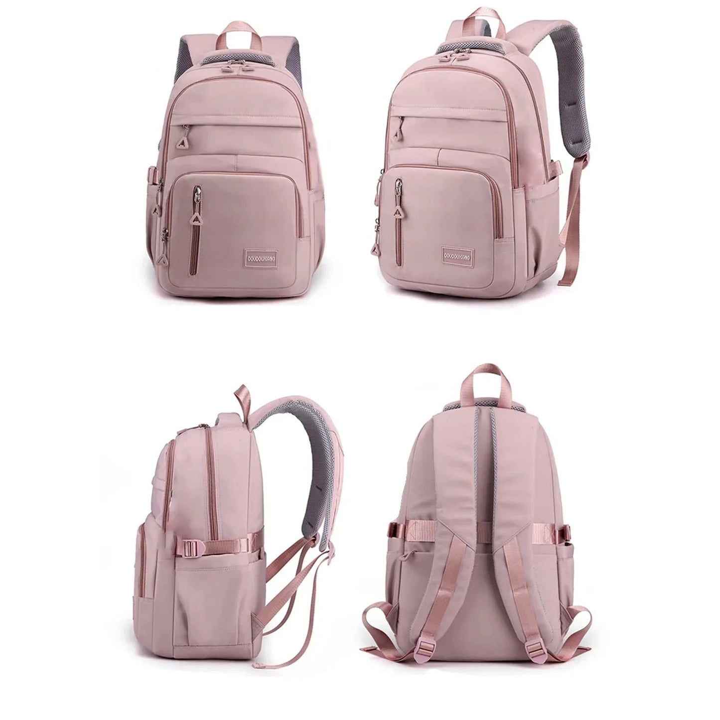 Natasja - Nylon Laptoprugzak met Grote Capaciteit en Schattig Design