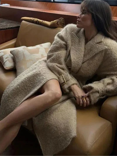 Jhulian - Chique Fuzzy Jas voor Vrouwen