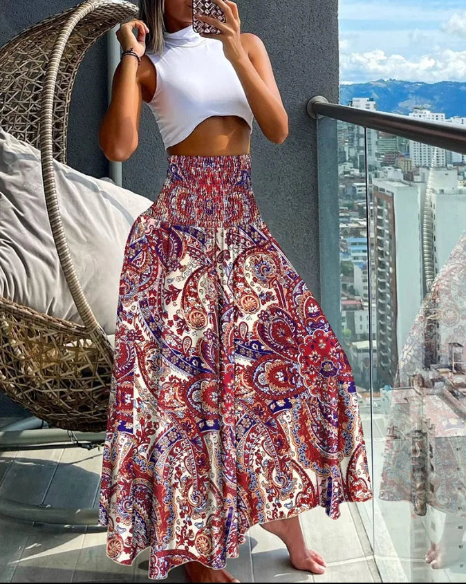 Boho Stijl A-Lijn Rok