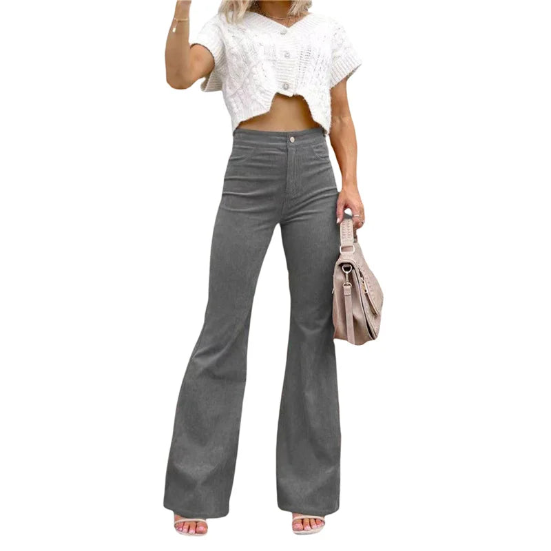 Ethel - Trendy Uitlopende Broek voor Vrouwen