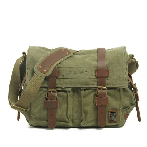 RuggedLine - Robuuste Canvas Messenger Schoudertas