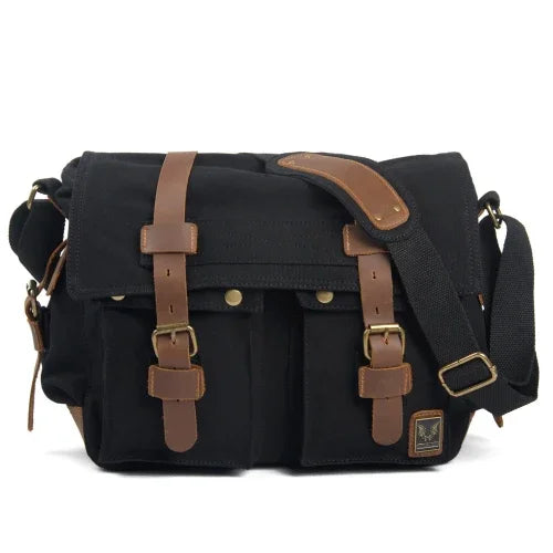 RuggedLine - Robuuste Canvas Messenger Schoudertas