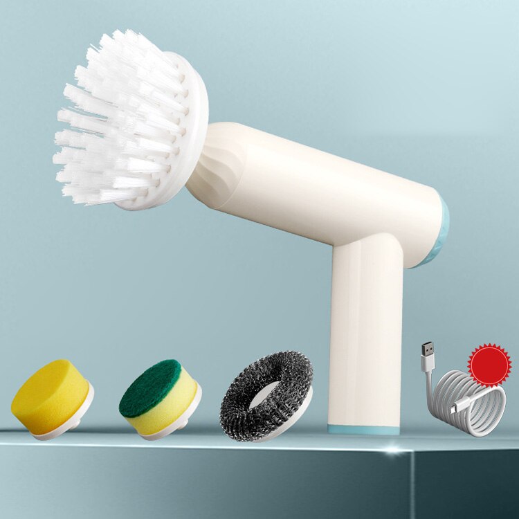 PowerBrushPro – 4-delige Schoonmaakborstel – Multifunctioneel & Krachtig