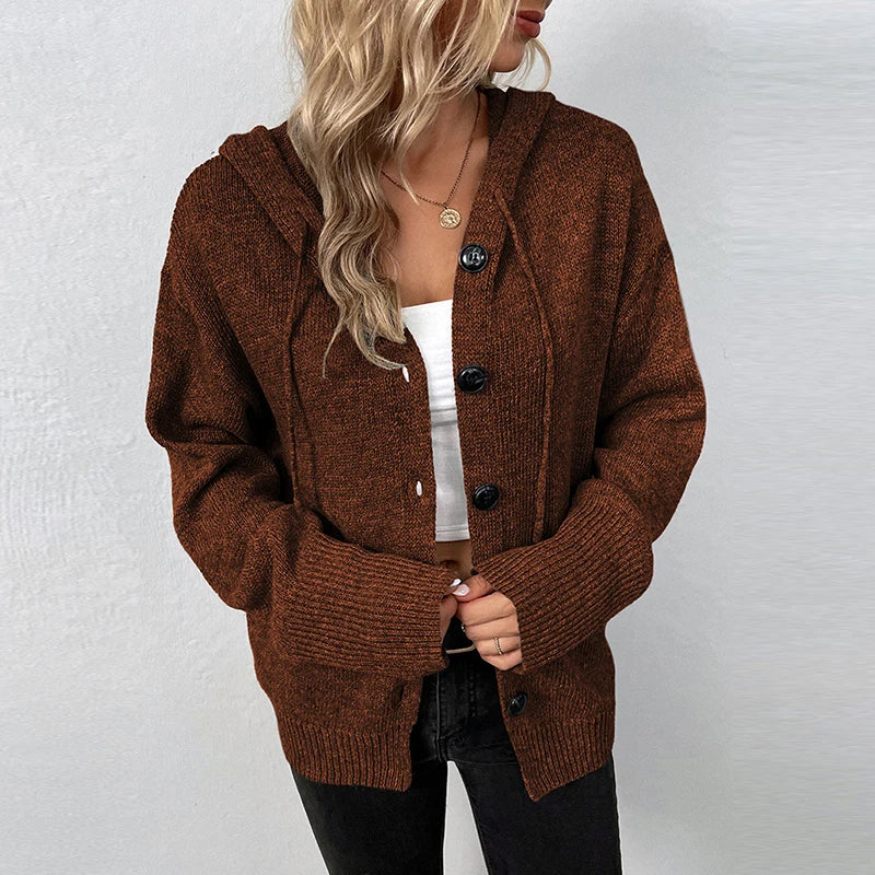 Gerlie - Trendy Hoodie Cardigan voor Vrouwen