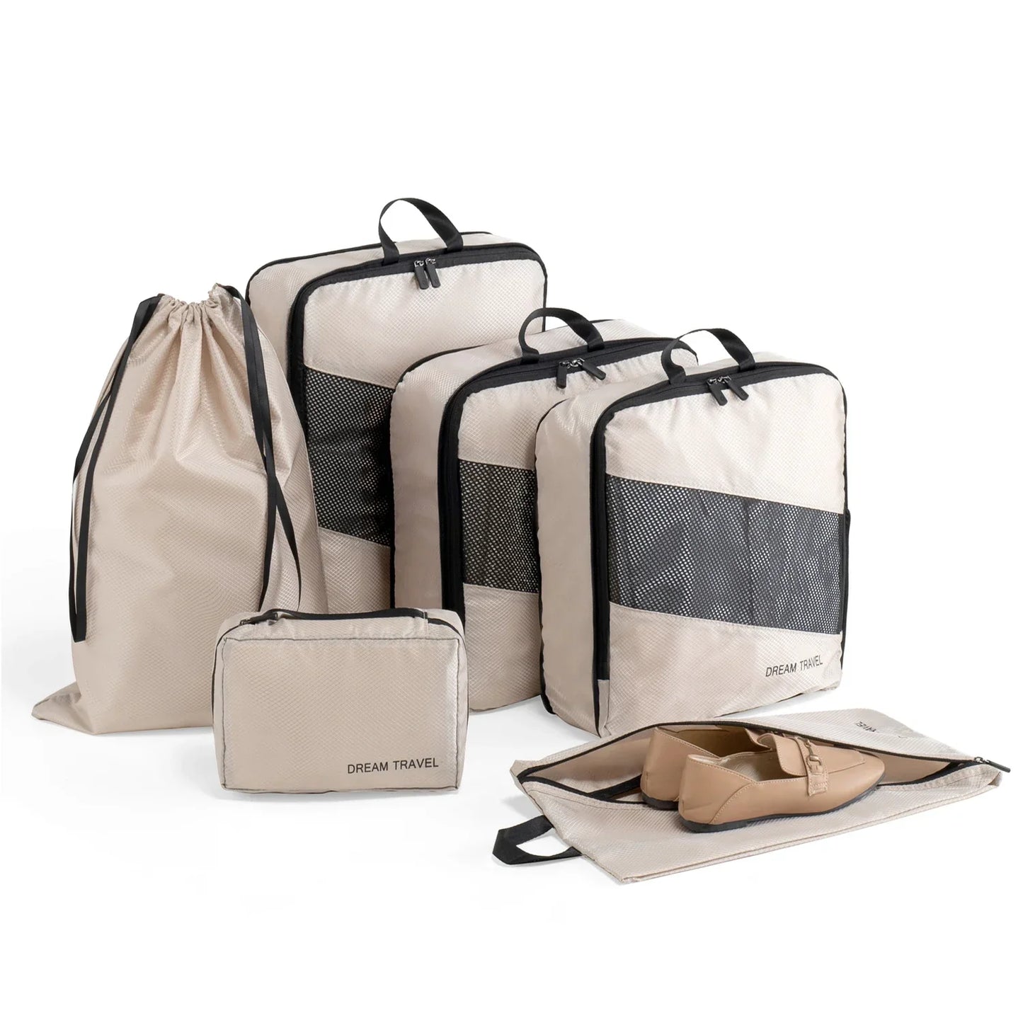 SpacePro - 6-Pack Compressie Pakblok Reistas Organizers