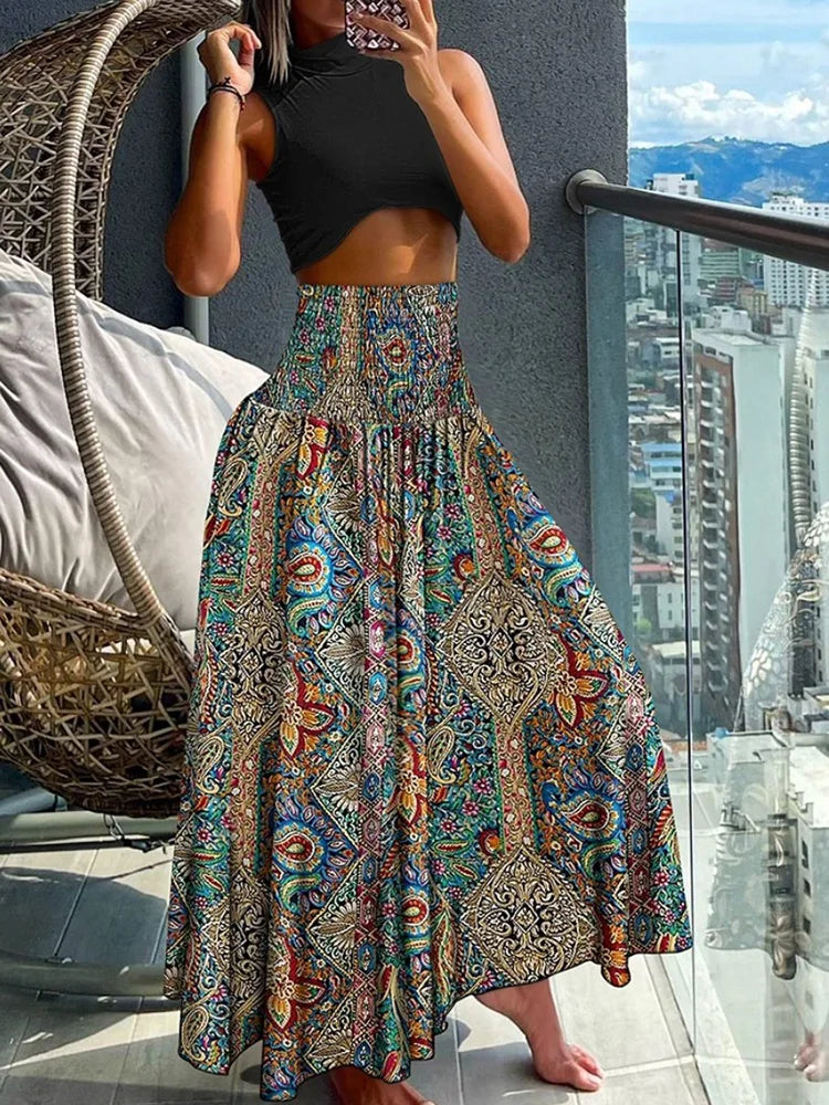 Boho Stijl A-Lijn Rok