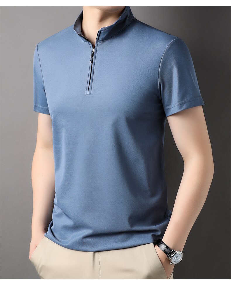 Slim Fit Shirt met Rits
