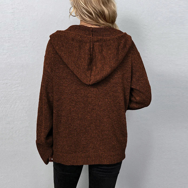 Gerlie - Trendy Hoodie Cardigan voor Vrouwen