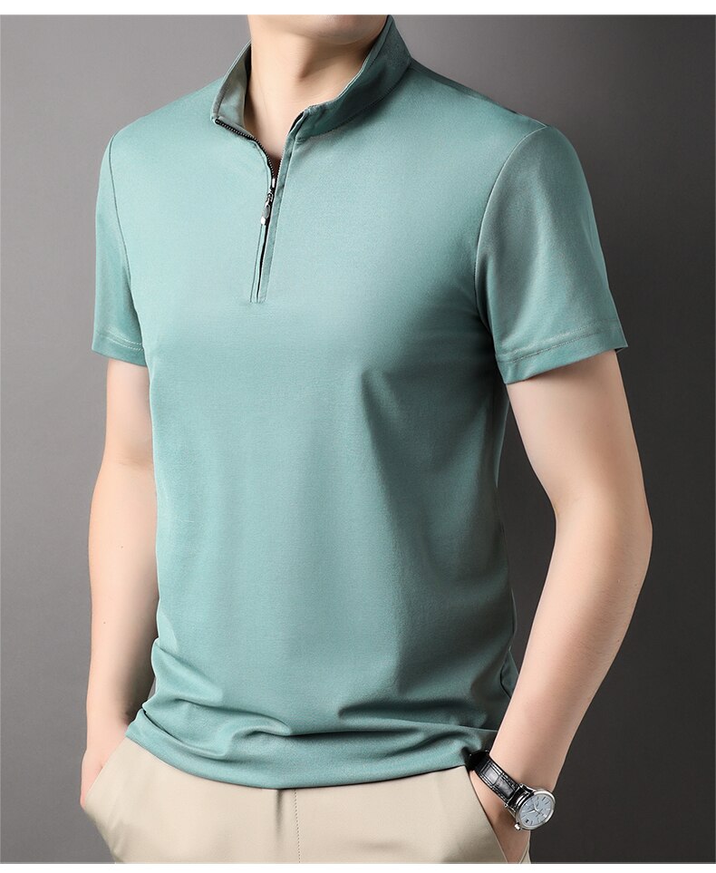 Slim Fit Shirt met Rits