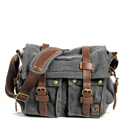 RuggedLine - Robuuste Canvas Messenger Schoudertas