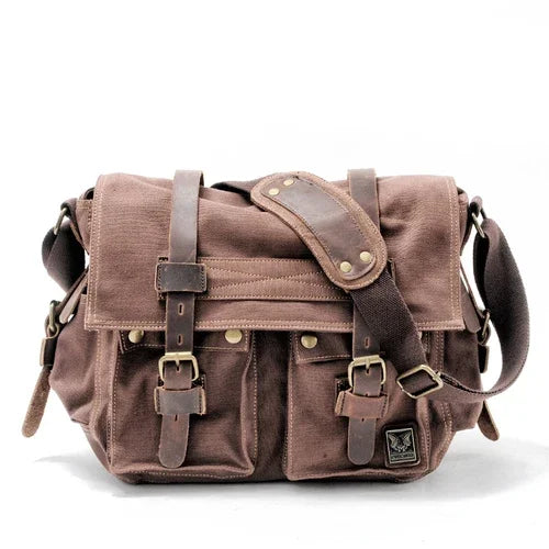RuggedLine - Robuuste Canvas Messenger Schoudertas