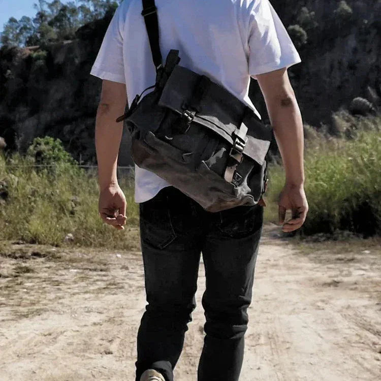 RuggedLine - Robuuste Canvas Messenger Schoudertas