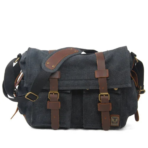 RuggedLine - Robuuste Canvas Messenger Schoudertas