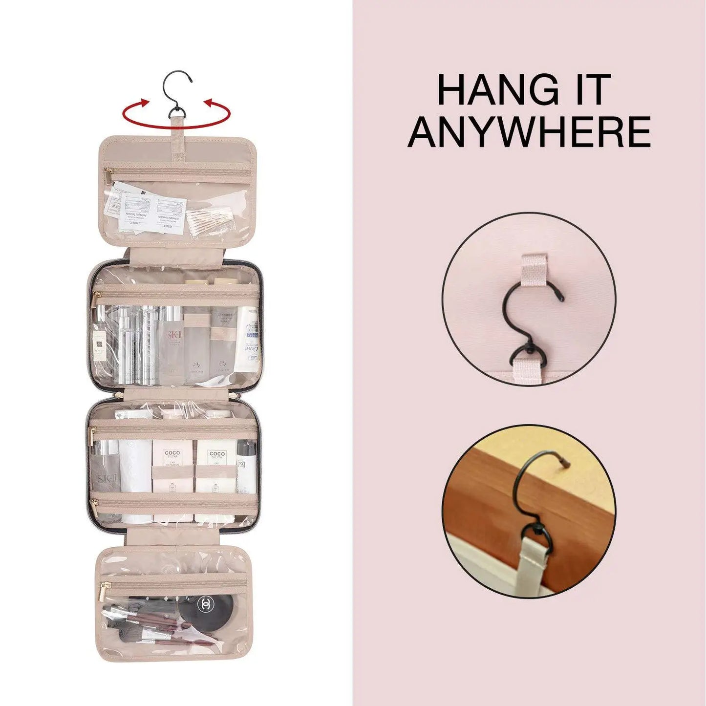 DryHook - Waterbestendige Ophangbare Toilettas voor Reizen