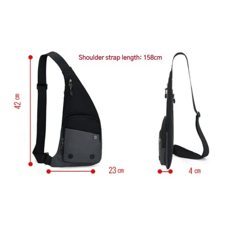 Inez - Kleine, Slanke, Waterdichte Canvas Schouder Slingtas