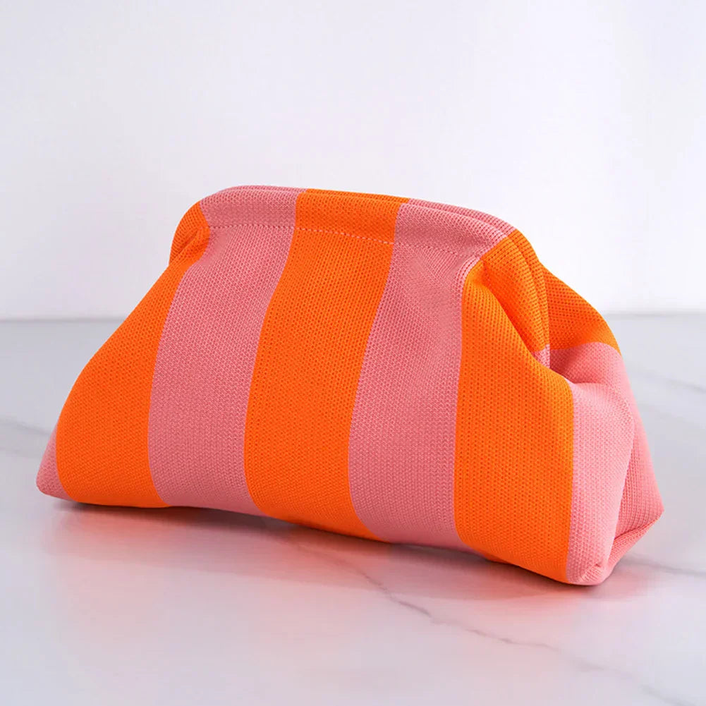 GlamLine - Gestreepte Cosmetische Clutch