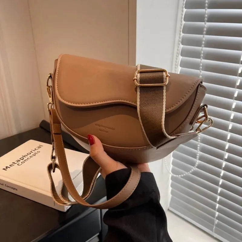 Elianne - Vintage Leren Zadel Schoudertas voor Vrouwen