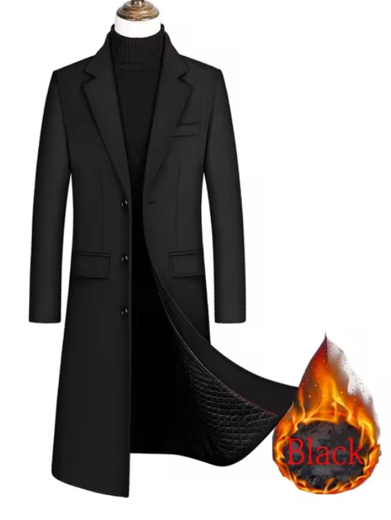 Mark - Extra Lange Trenchcoat voor Heren