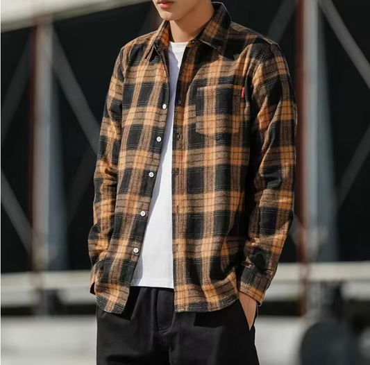Callum – Heren Oversized Geruit Overhemd