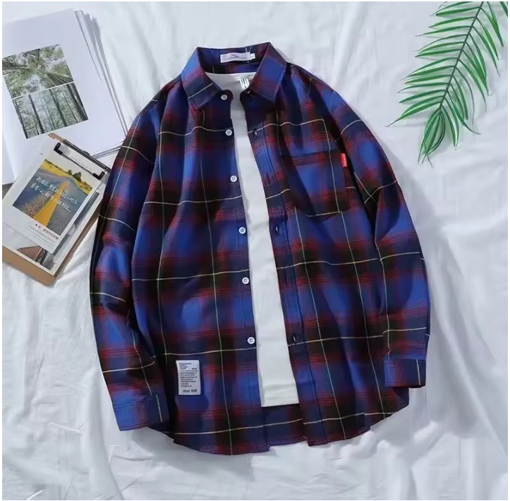 Callum – Heren Oversized Geruit Overhemd