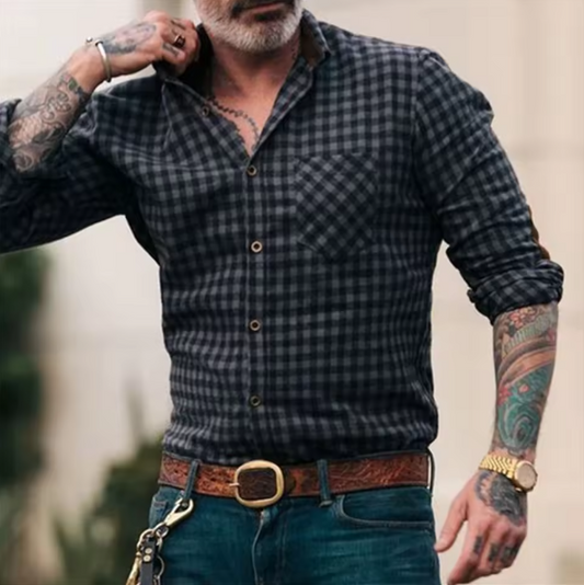 Griffin – Retro Stijl Lange Mouwen voor Heren