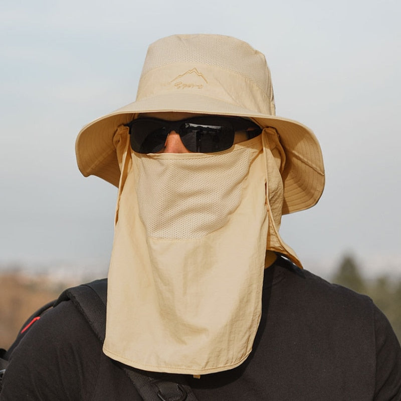 Outdoor Zonnehoed Voor Heren - Beschermend & Ademend