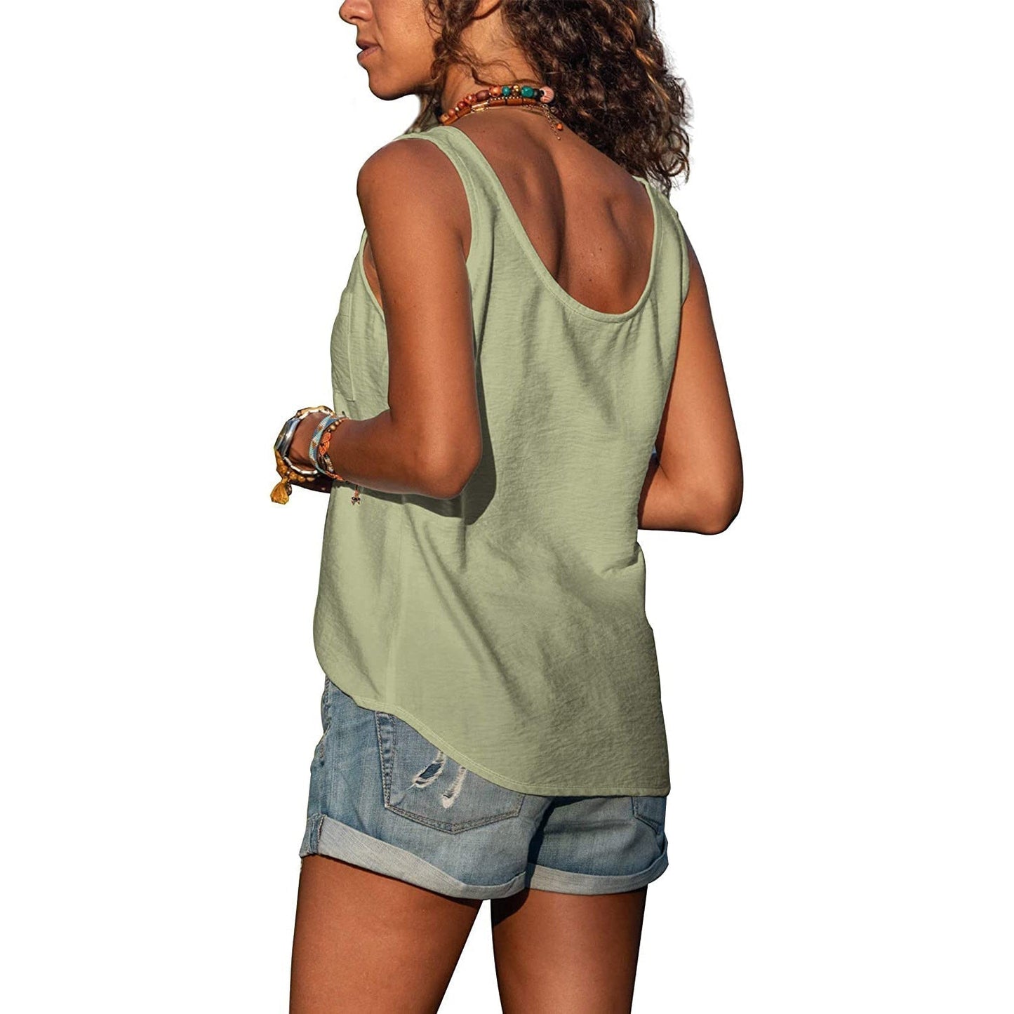 Renske - Elegante Dames Tanktop in Ibiza-stijl