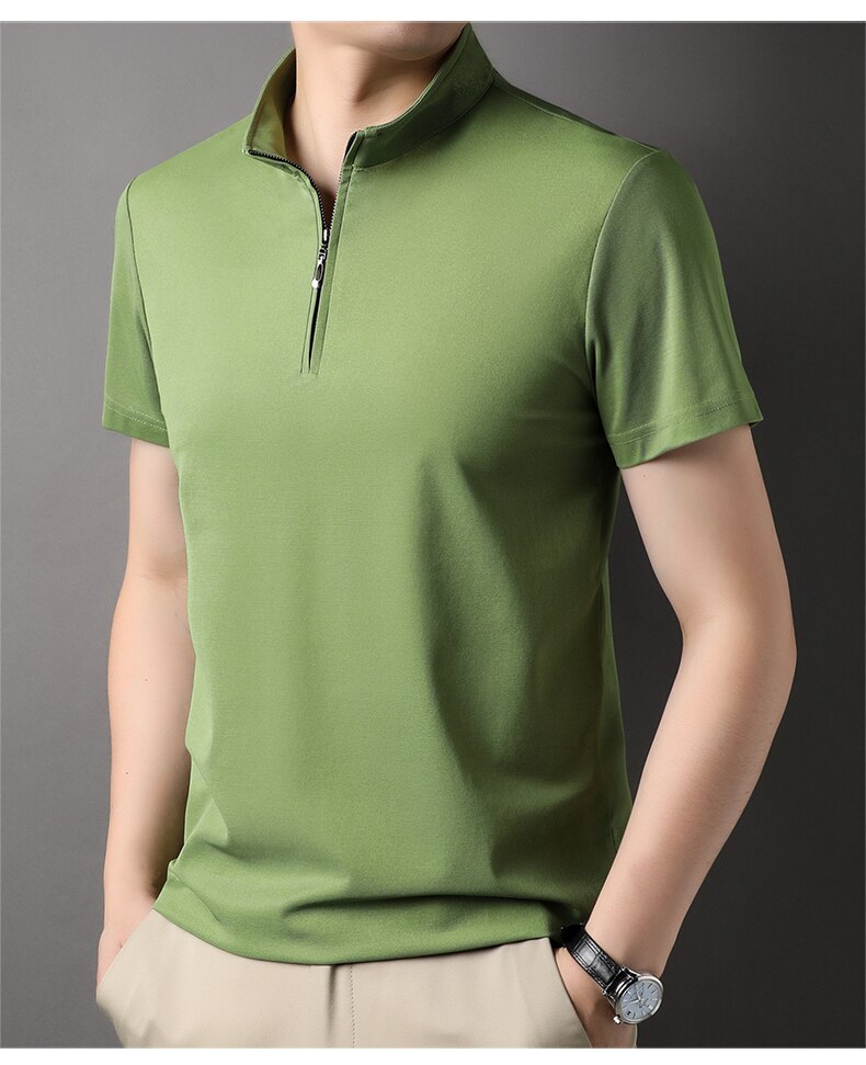 Slim Fit Shirt met Rits