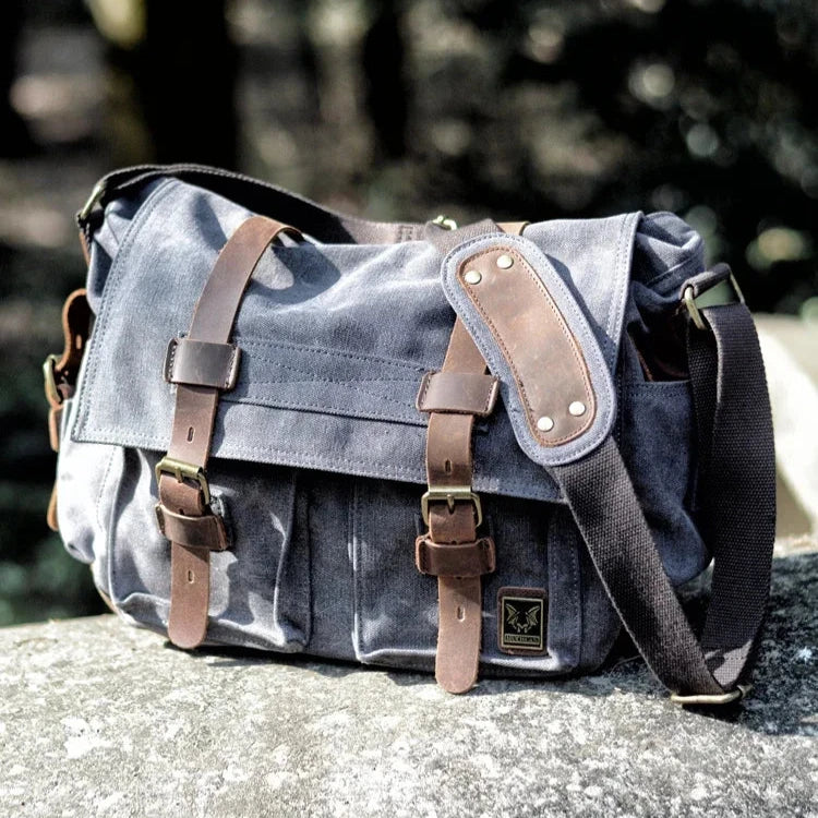 RuggedLine - Robuuste Canvas Messenger Schoudertas