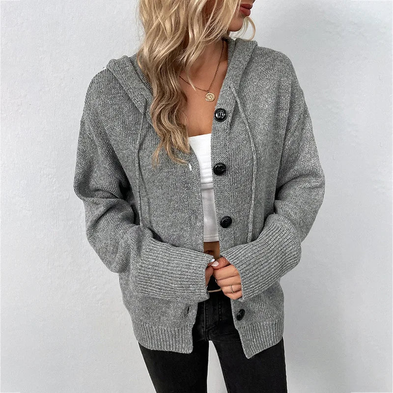 Gerlie - Trendy Hoodie Cardigan voor Vrouwen