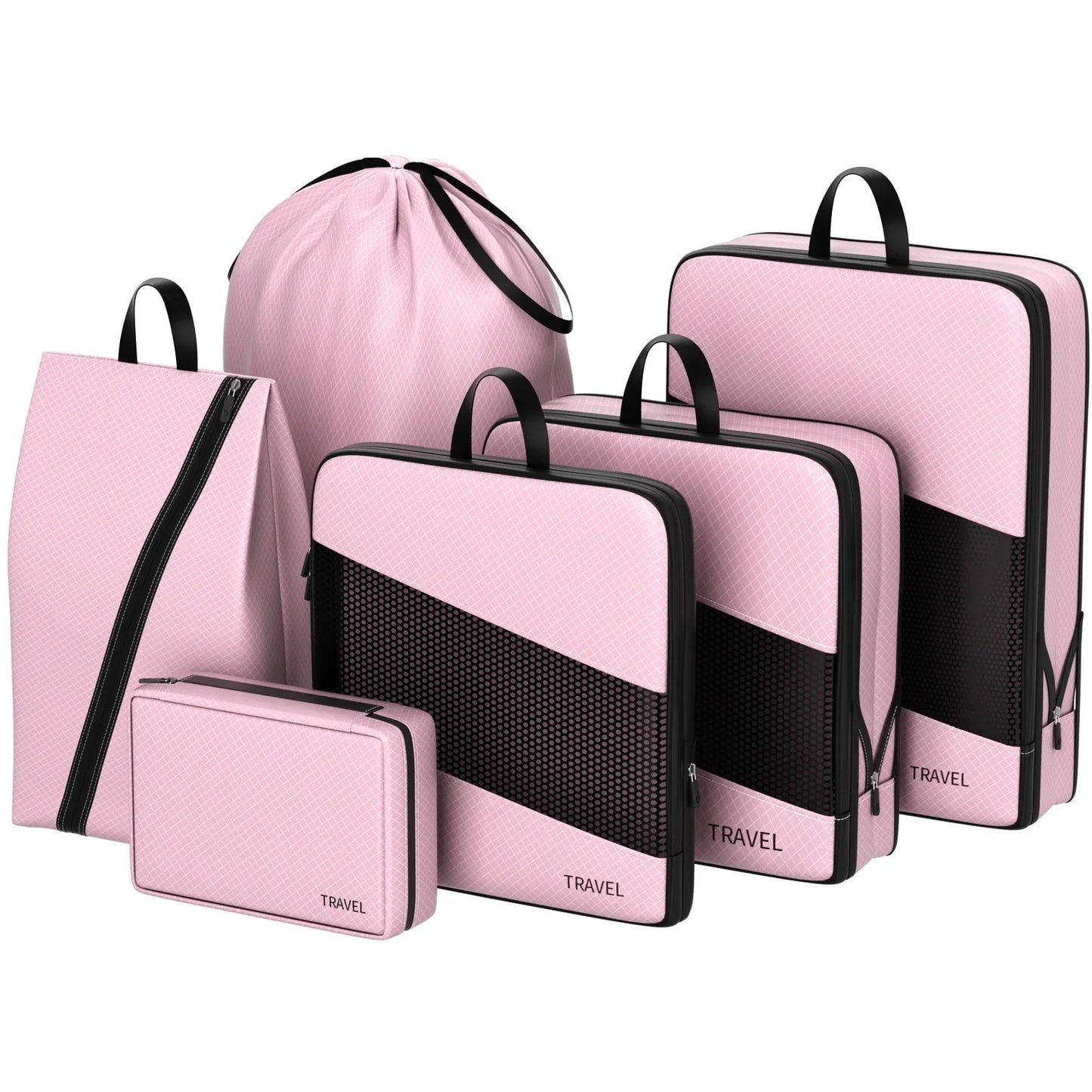 SpacePro - 6-Pack Compressie Pakblok Reistas Organizers
