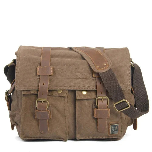 RuggedLine - Robuuste Canvas Messenger Schoudertas