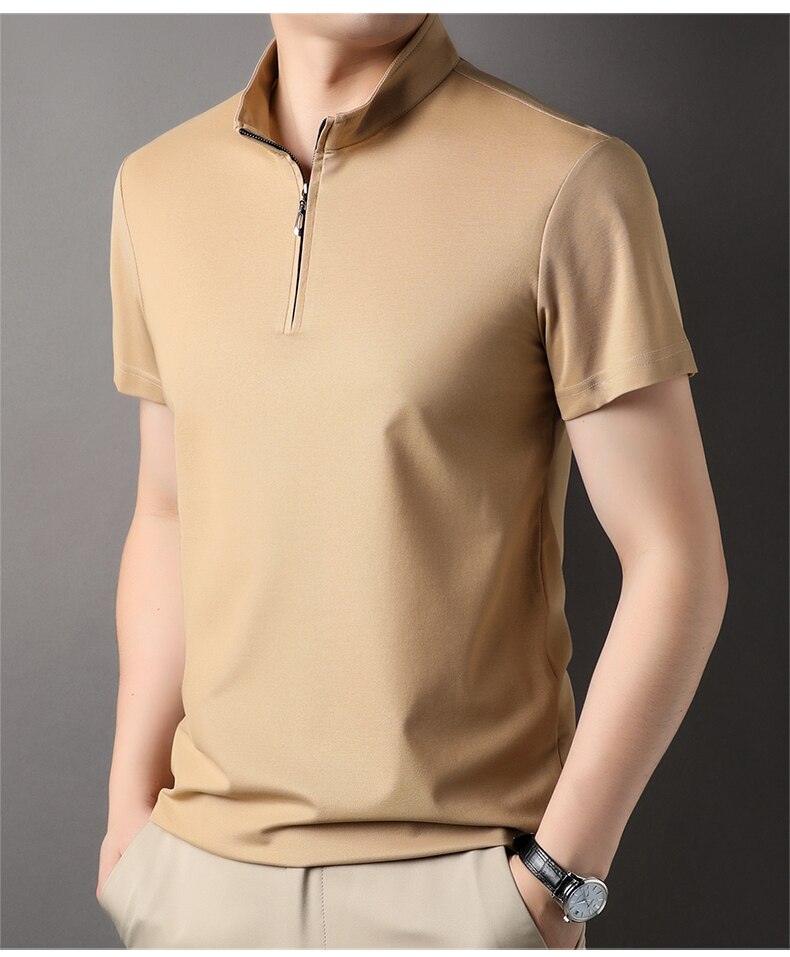 Slim Fit Shirt met Rits