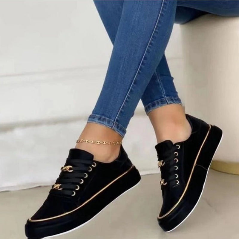 Aurielle - Stijlvolle Platte Sneakers voor Vrouwen