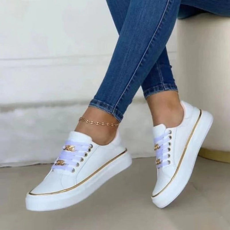 Aurielle - Stijlvolle Platte Sneakers voor Vrouwen