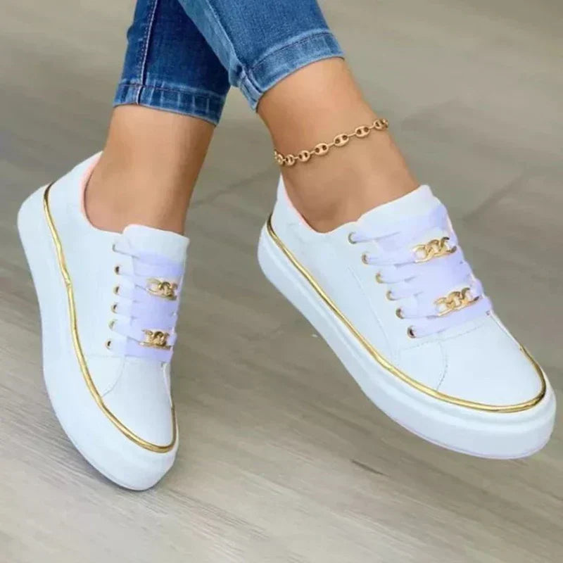 Aurielle - Stijlvolle Platte Sneakers voor Vrouwen
