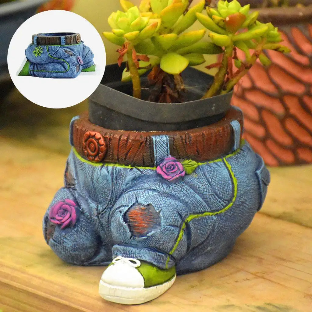 Tuinier Hars Vetplant Pot Sculptuur