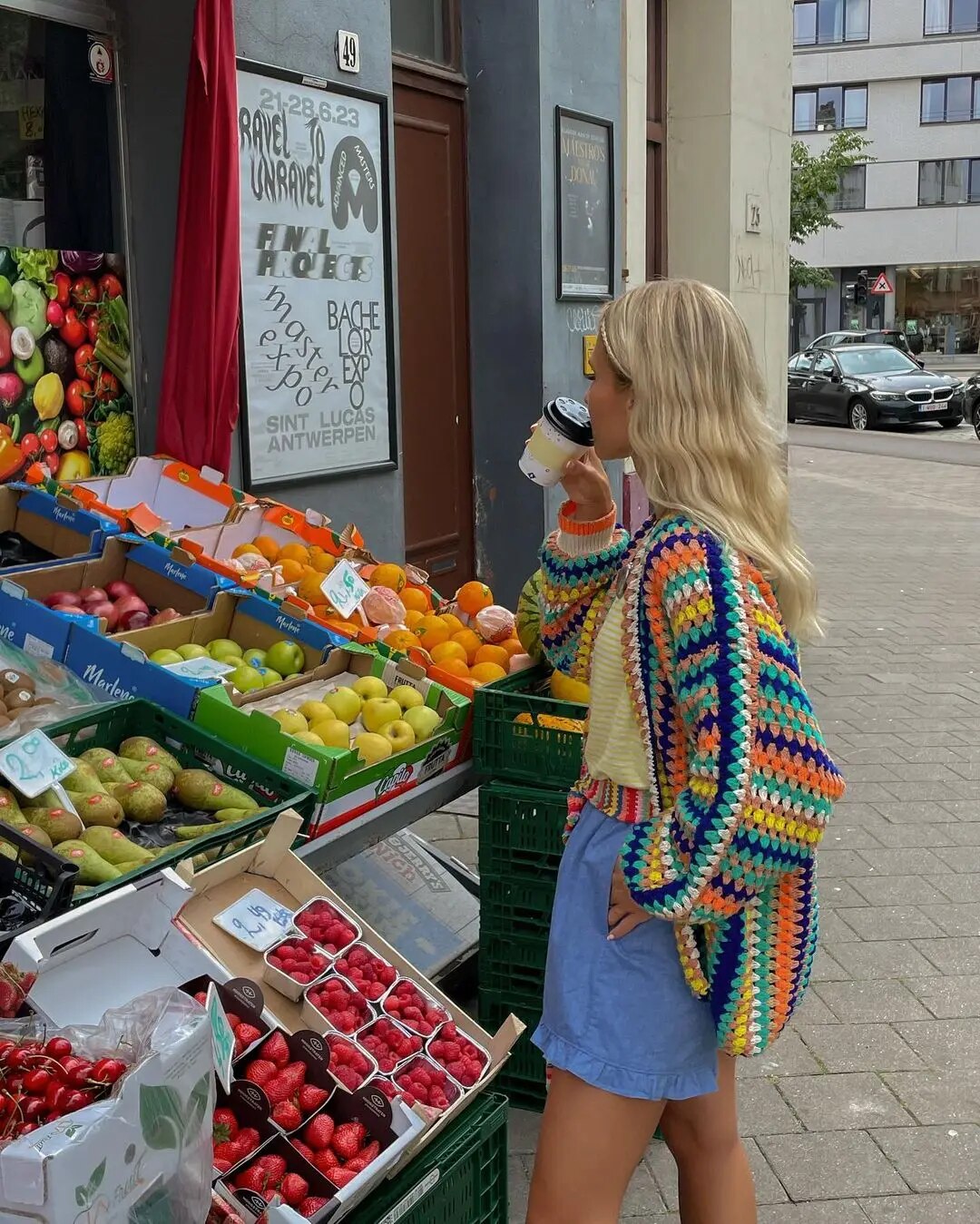 Jacquelin - Trendy Gekleurde Cardigan voor Vrouwen
