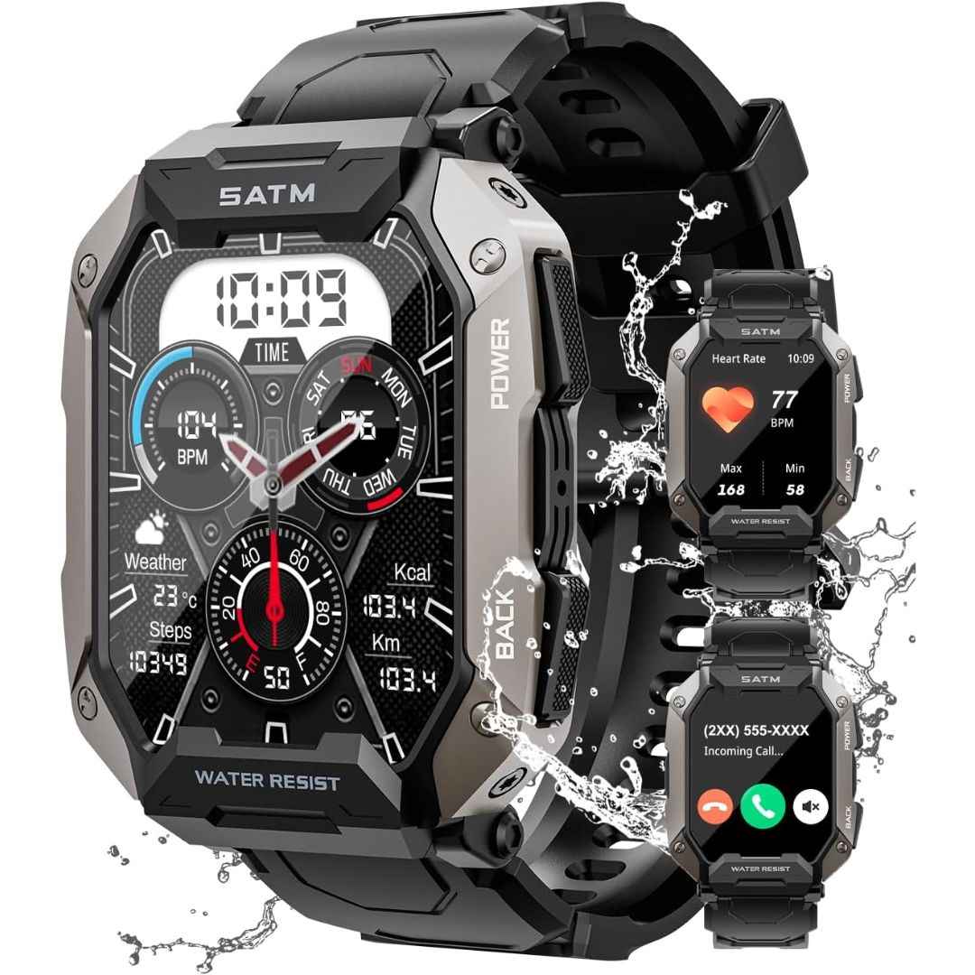 ToughTrack – Militaire Tactische Smartwatch – Kracht & Precisie