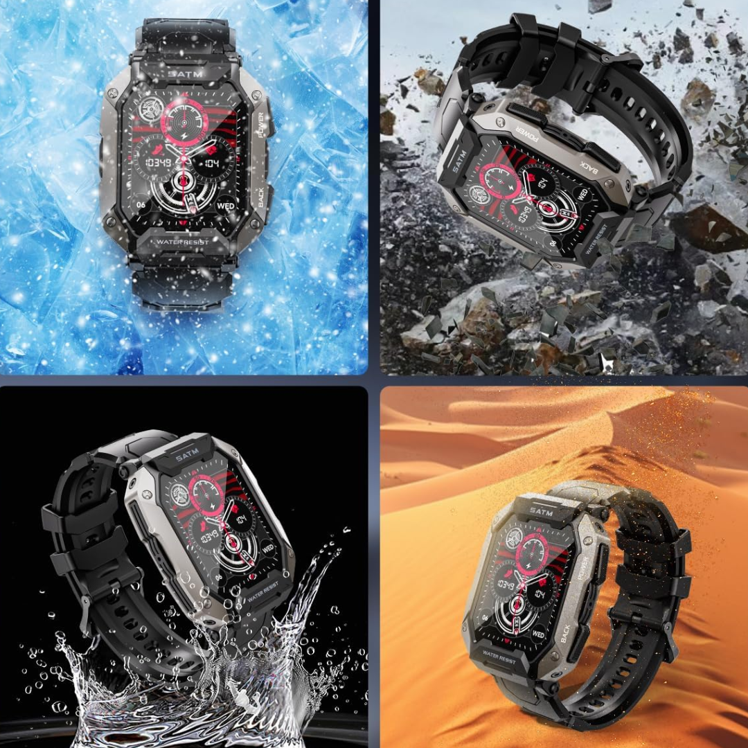ToughTrack – Militaire Tactische Smartwatch – Kracht & Precisie