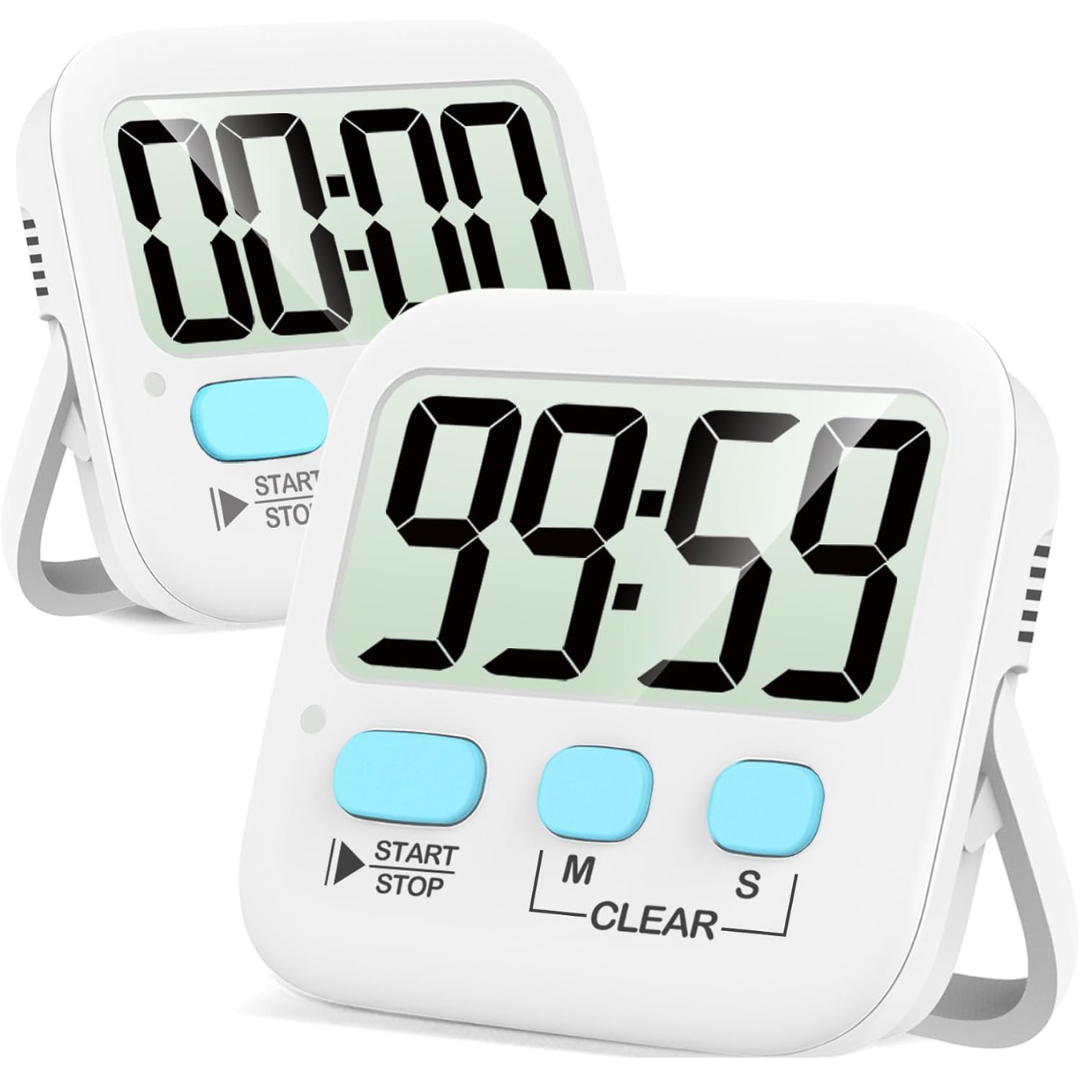 KüchenTick – 2-Pack Digitale Keukentimers – Nauwkeurigheid & Gemak